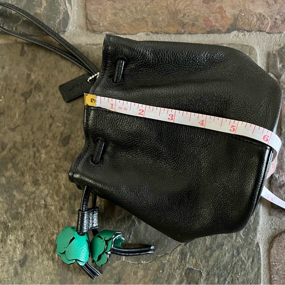 Coach Black with Green Leather Mini Bag - Picture 7 of 10